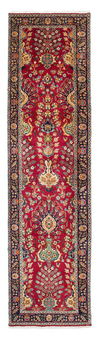 Runner Perser Rug - Tabriz - 400 x 105 cm - red