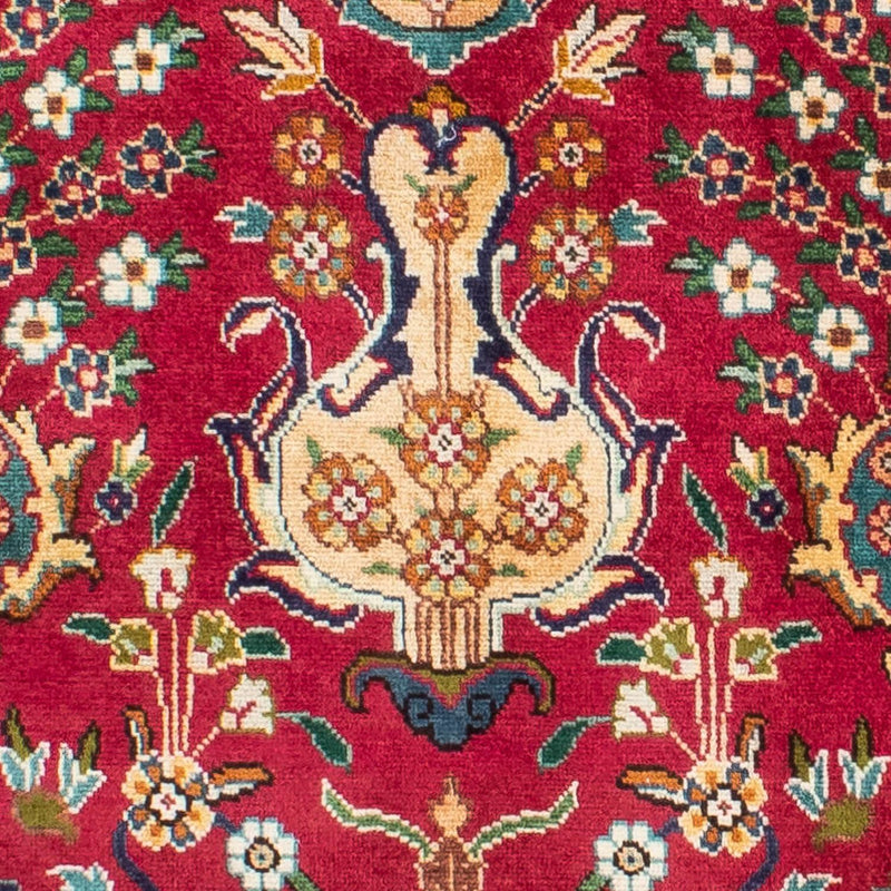 Runner Perser Rug - Tabriz - 400 x 105 cm - red