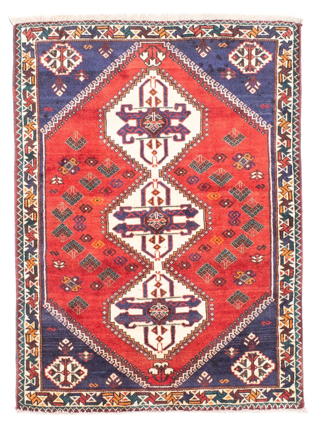 Perser Rug - Nomadic - 145 x 110 cm - dark red