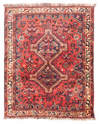 Perser Rug - Nomadic - 140 x 115 cm - dark red