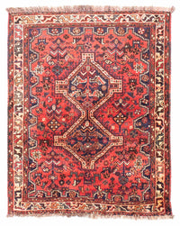 Perser Rug - Nomadic - 140 x 115 cm - dark red