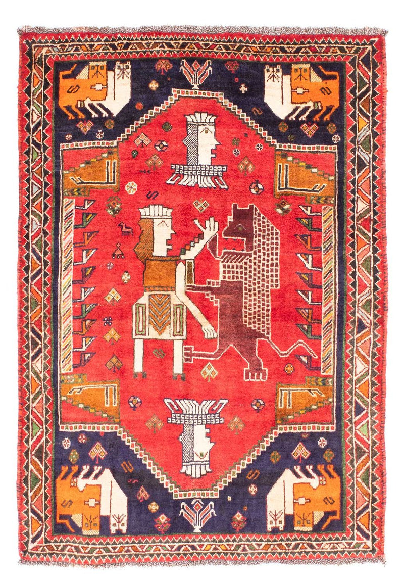 Perser Rug - Nomadic - 172 x 130 cm - red
