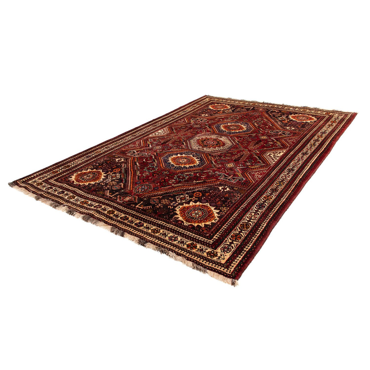Perser Rug - Nomadic - 310 x 210 cm - dark red