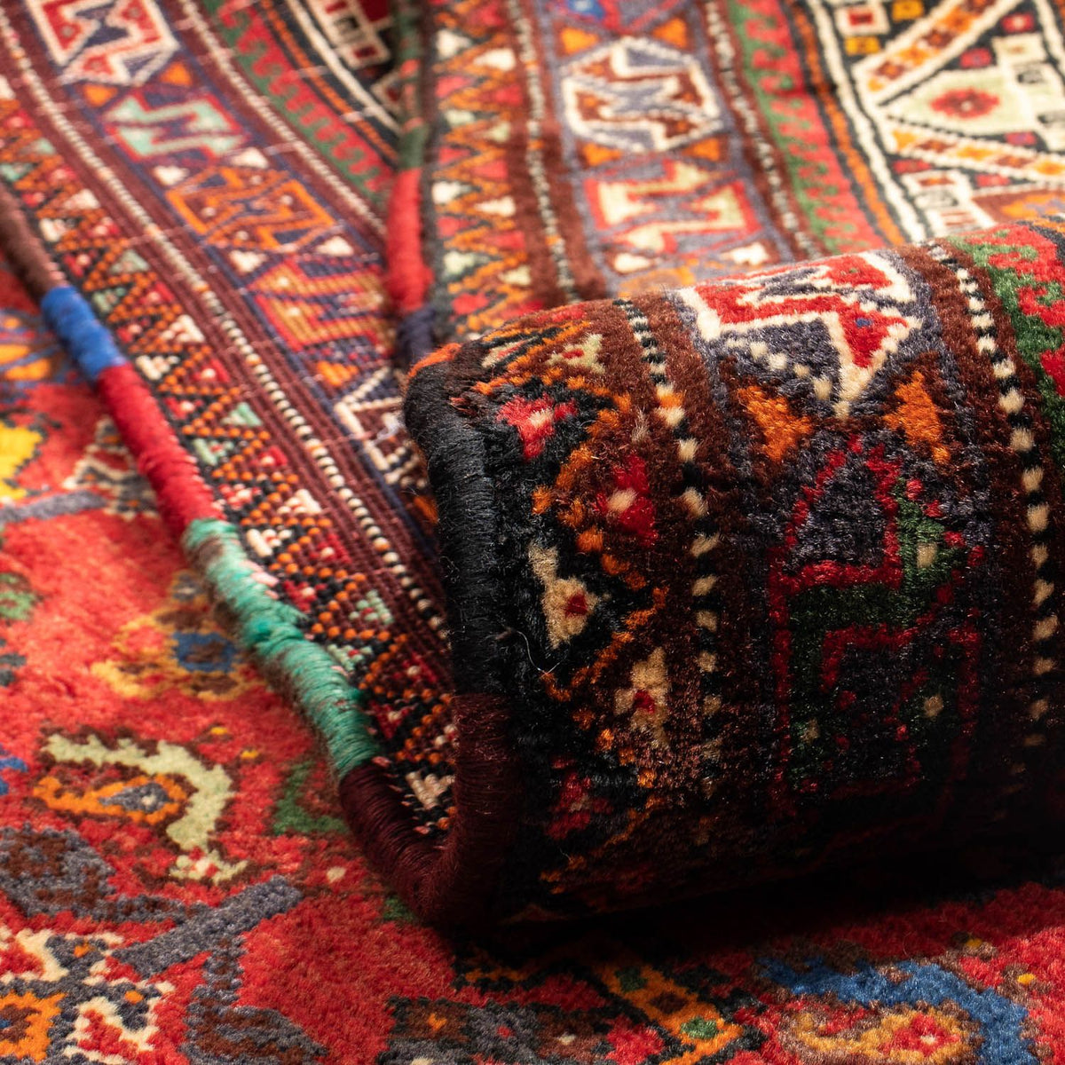 Perser Rug - Nomadic - 295 x 210 cm - dark red