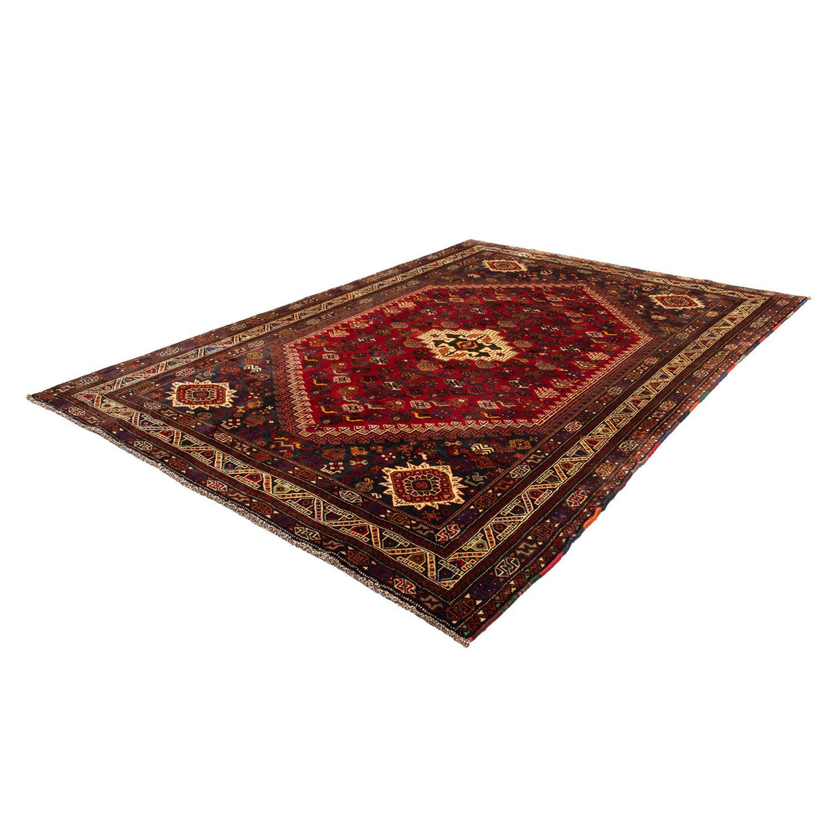 Perser Rug - Nomadic - 295 x 210 cm - dark red