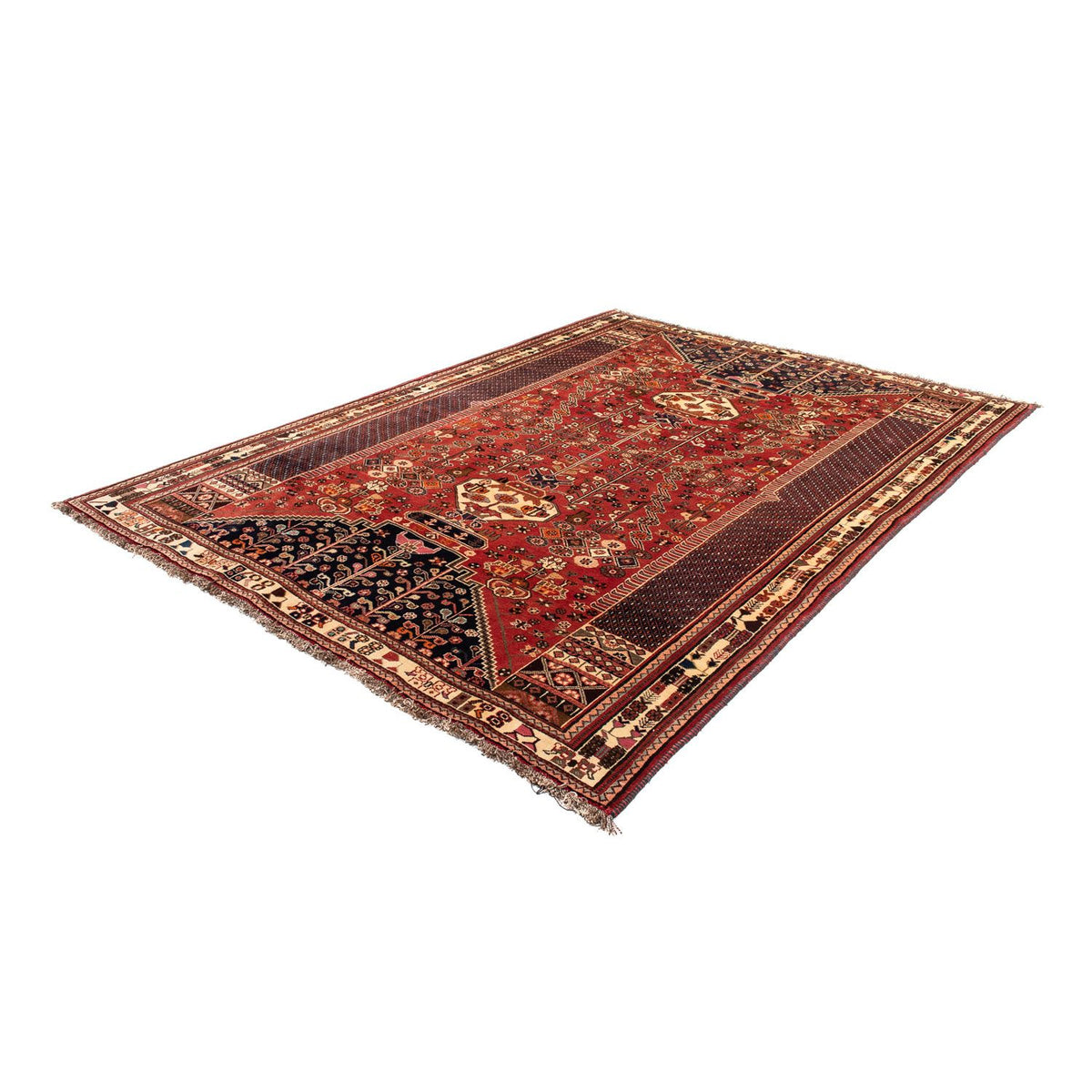 Perser Rug - Nomadic - 275 x 190 cm - dark red
