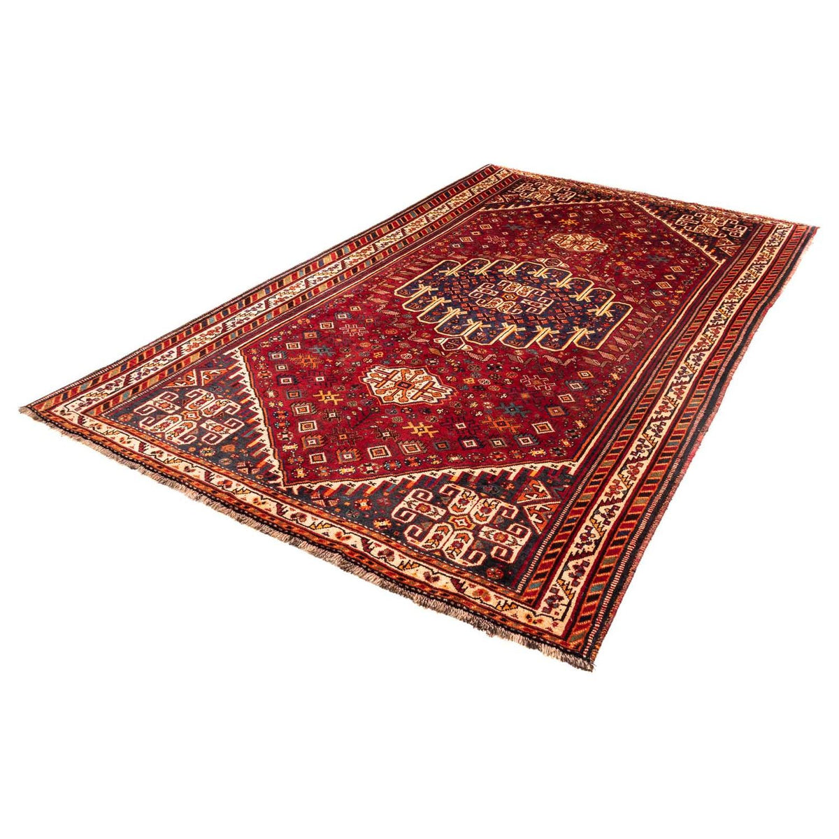 Perser Rug - Nomadic - 260 x 165 cm - dark red