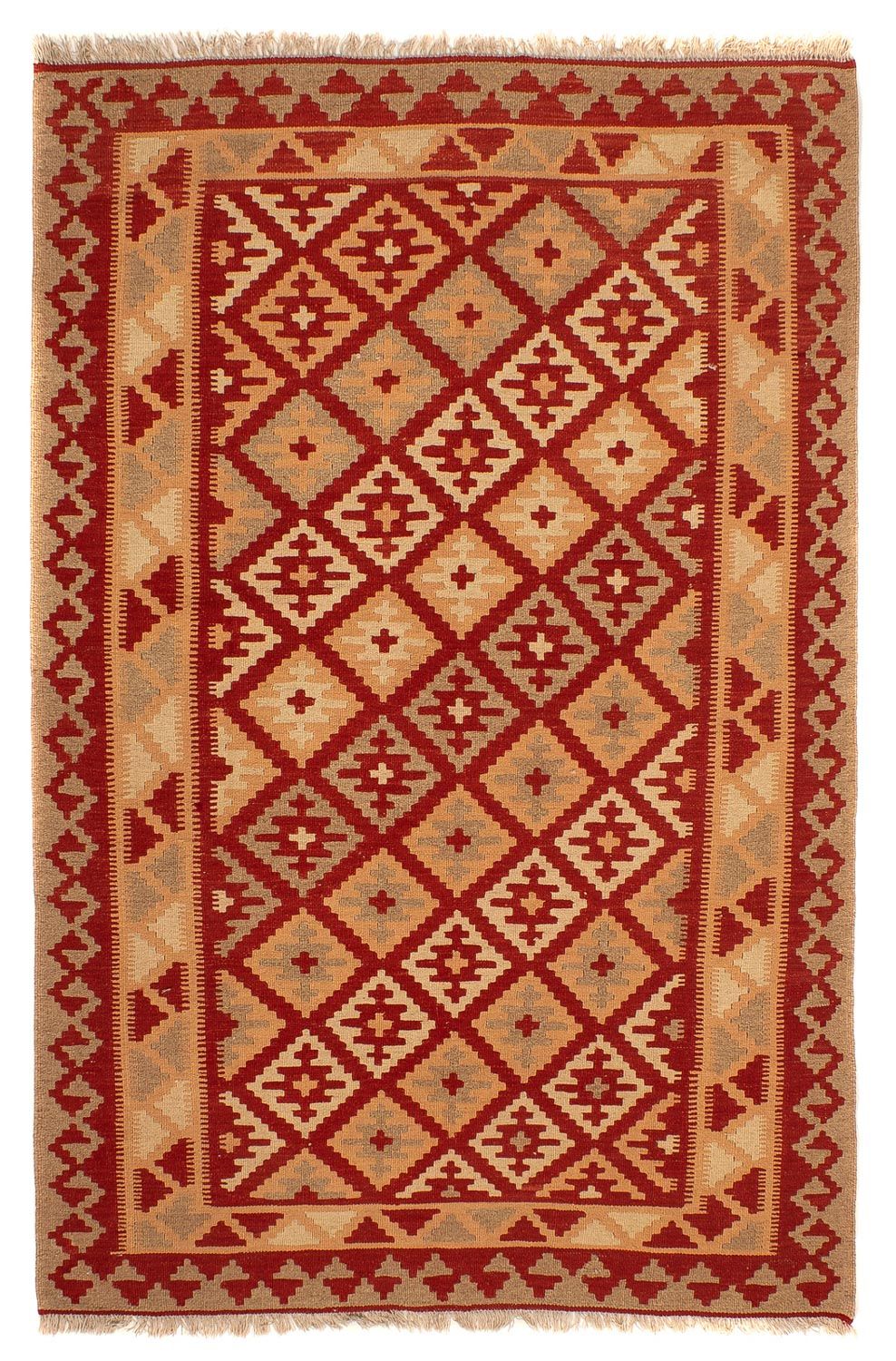 Kelim Rug - Oriental - 212 x 145 cm - dark red