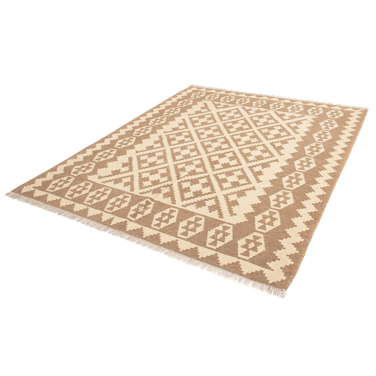 Kelim Rug - Oriental - 203 x 165 cm - light brown