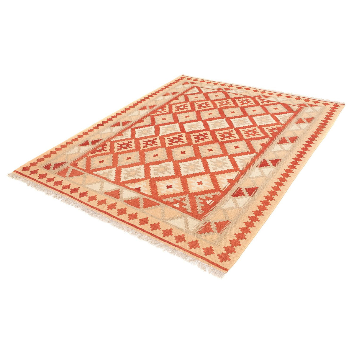 Kelim Rug - Oriental - 200 x 148 cm - red