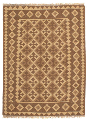 Kelim Rug - Oriental - 188 x 148 cm - light brown