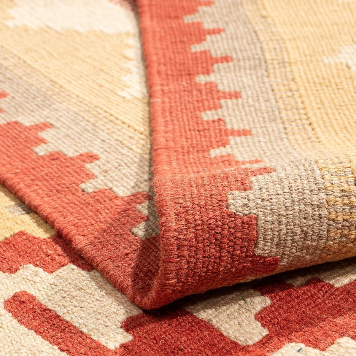 Kelim Rug - Oriental - 198 x 150 cm - red