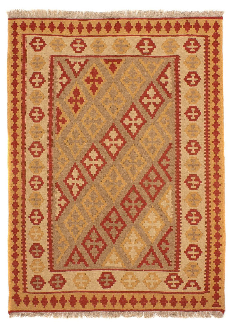Kelim Rug - Oriental - 198 x 146 cm - light brown