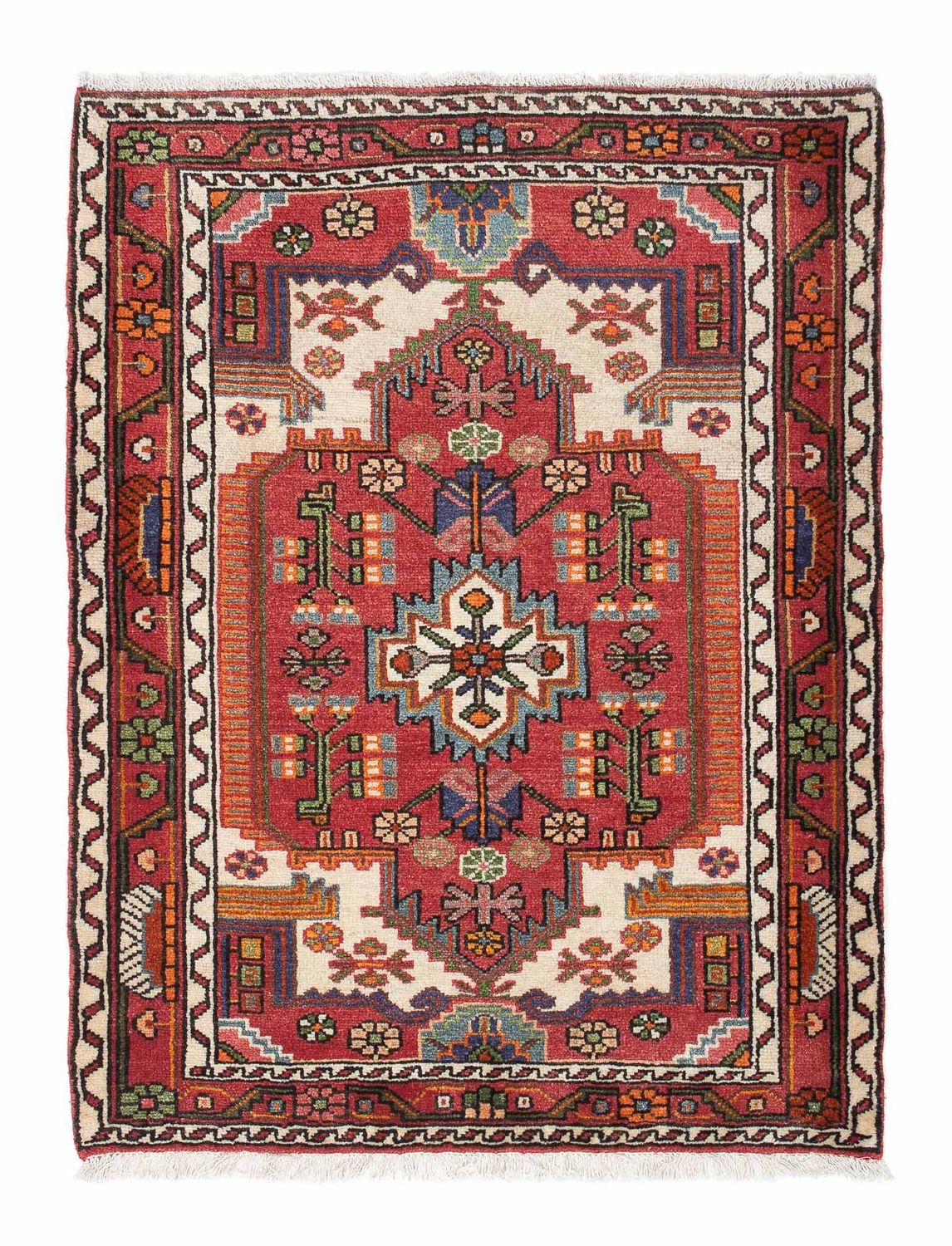 Perser Rug - Nomadic - 117 x 88 cm - red
