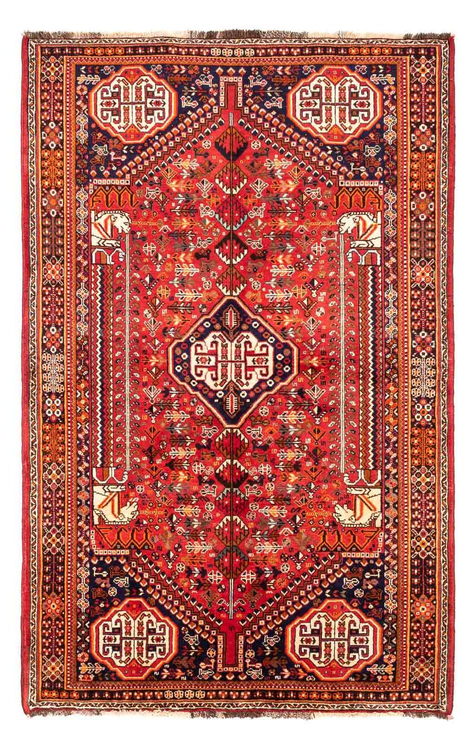 Perser Rug - Nomadic - 250 x 155 cm - dark red