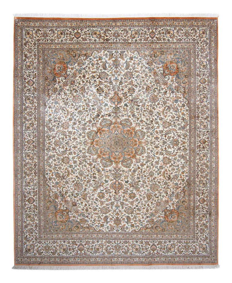 Silk Rug - Kashmir Silk - 304 x 241 cm - beige