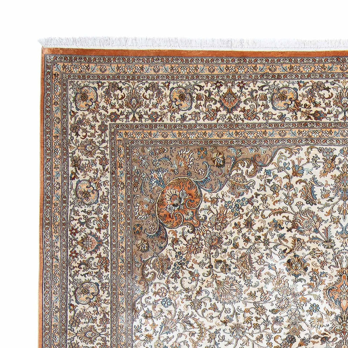Silk Rug - Kashmir Silk - 304 x 241 cm - beige