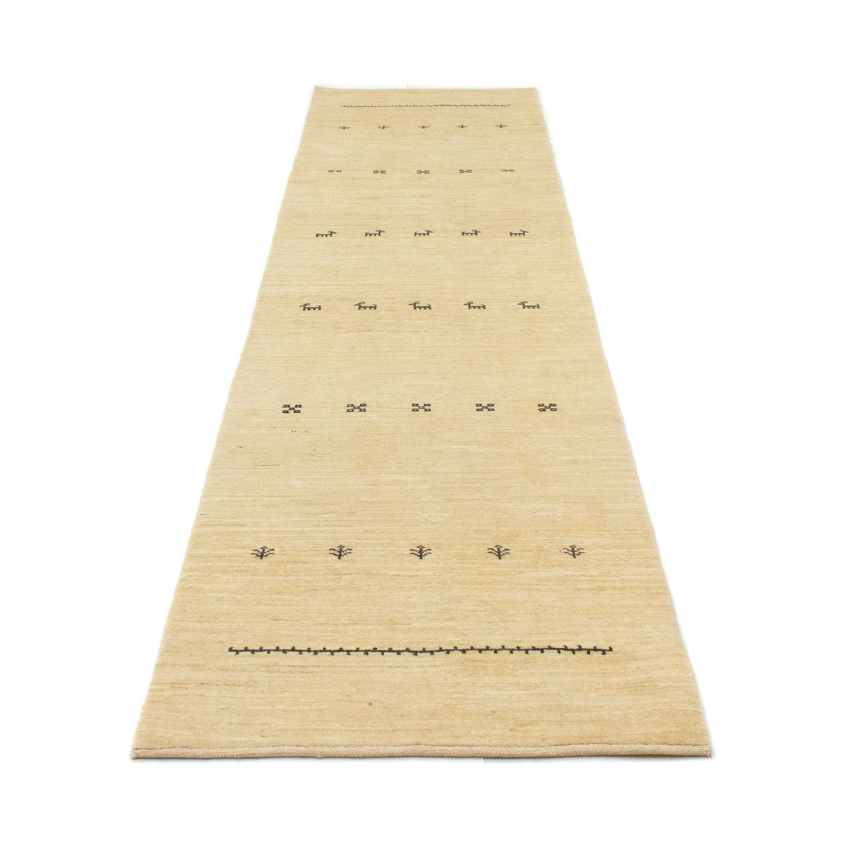 Runner Gabbeh Rug - Perser - 334 x 83 cm - beige