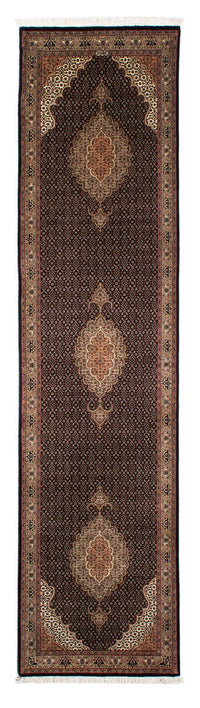 Runner Perser Rug - Tabriz - 295 x 77 cm - dark blue