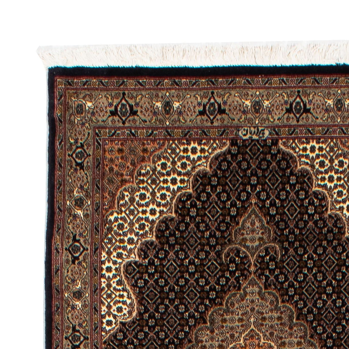 Runner Perser Rug - Tabriz - 295 x 77 cm - dark blue