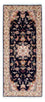 Runner Perser Rug - Tabriz - Royal - 200 x 83 cm - dark blue