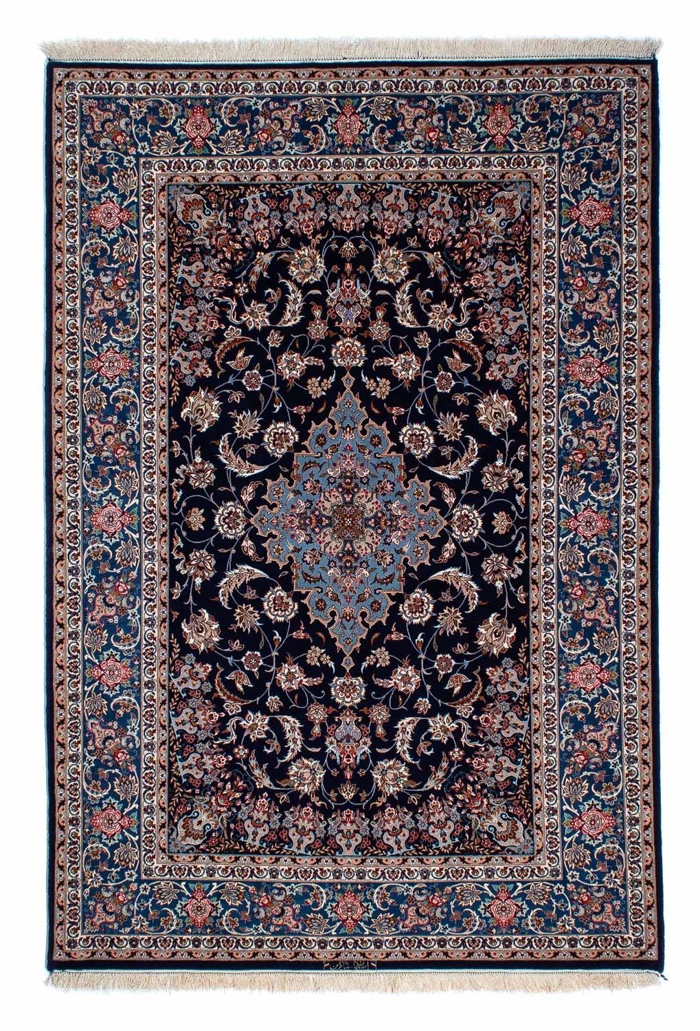 Perser Rug - Isfahan - Premium - 218 x 145 cm - dark blue
