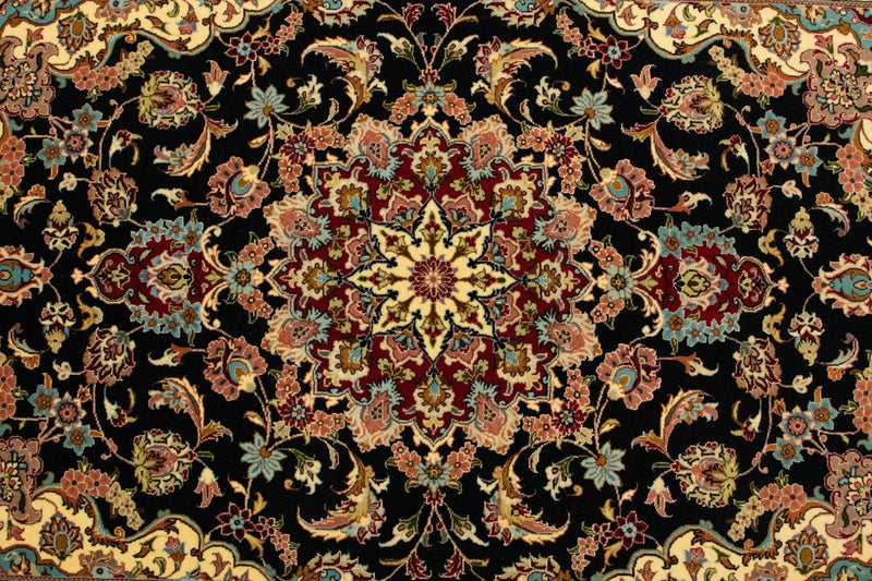 Perser Rug - Ghom - 157 x 105 cm - black