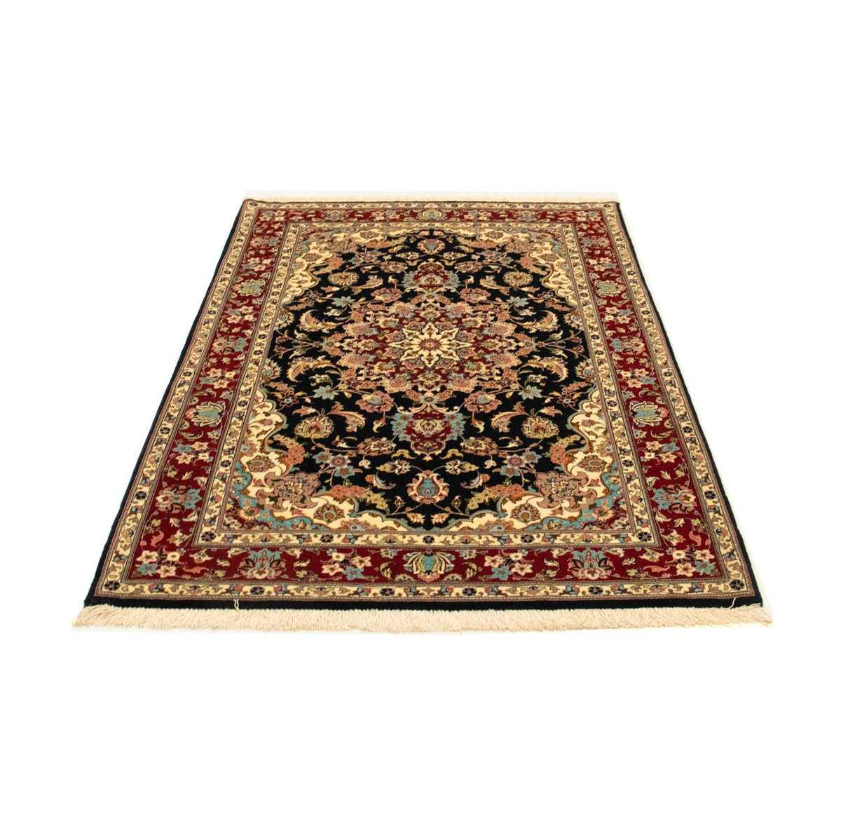 Perser Rug - Ghom - 157 x 105 cm - black