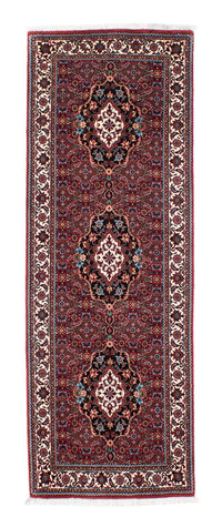 Runner Perser Rug - Bidjar - 205 x 74 cm - dark red
