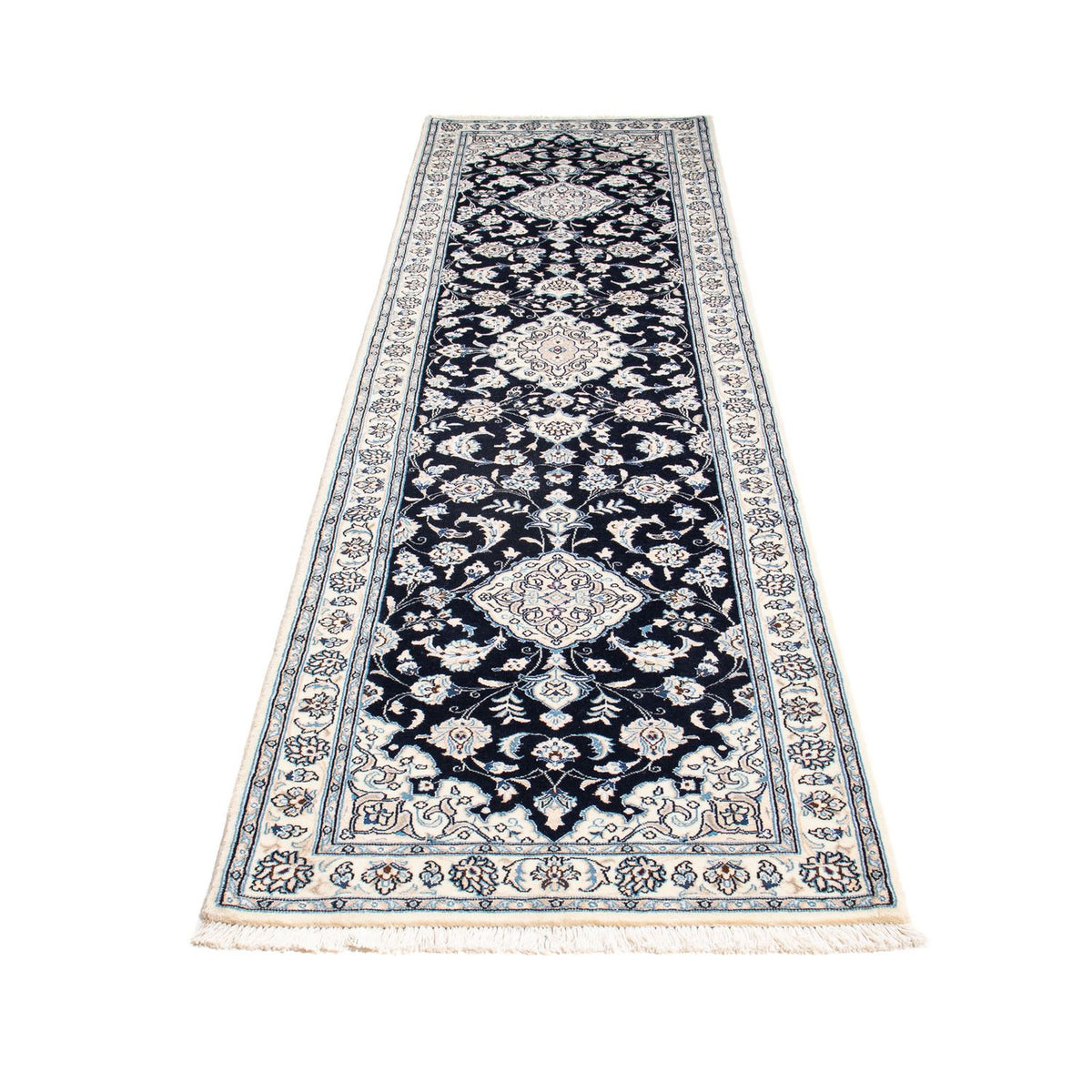 Runner Perser Rug - Nain - Royal - 295 x 78 cm - dark blue