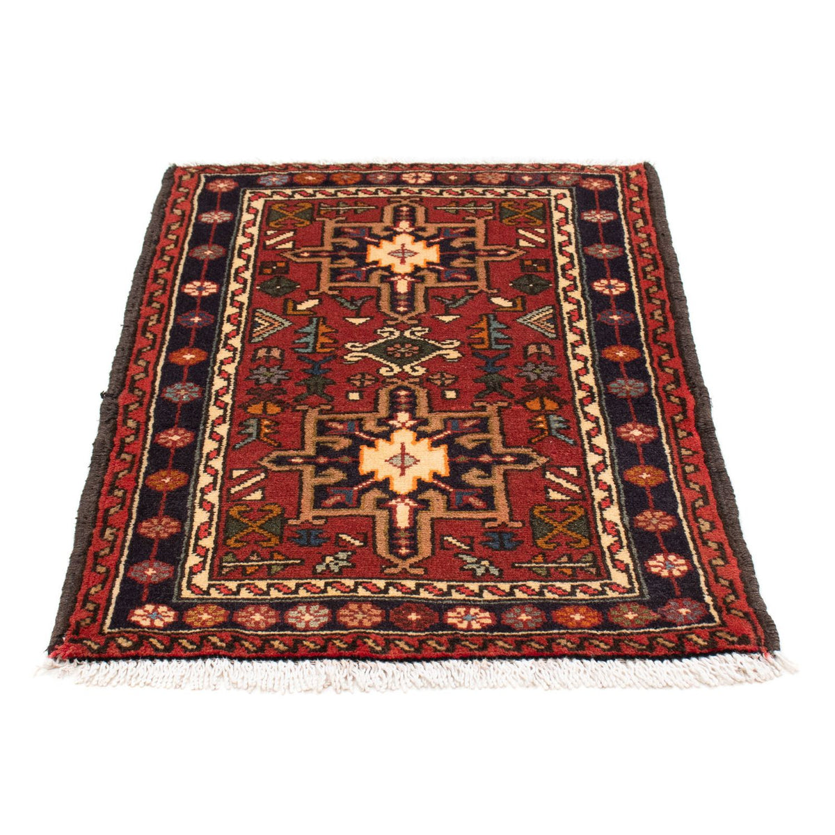 Perser Rug - Nomadic - 105 x 75 cm - dark red