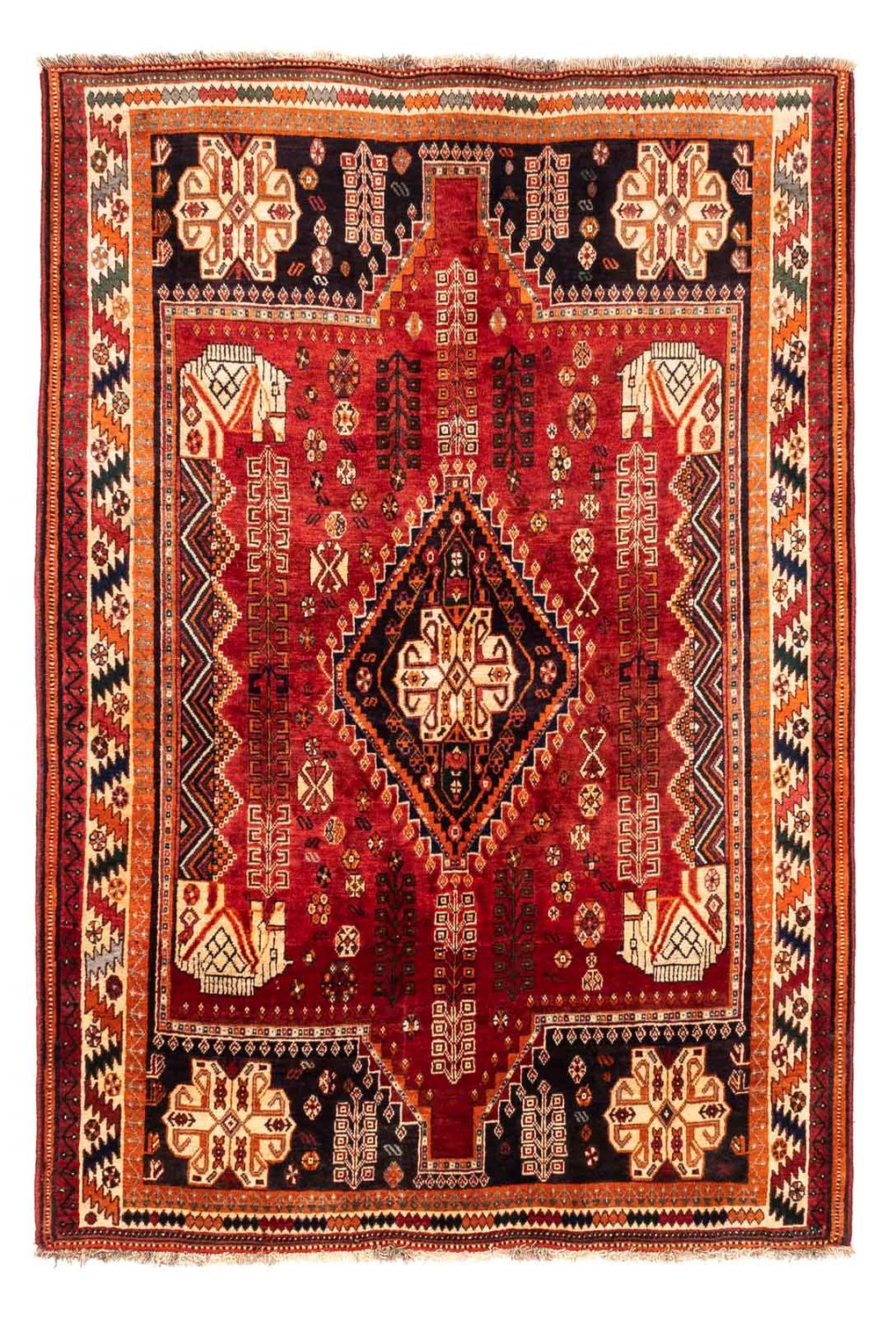 Perser Rug - Nomadic - 240 x 167 cm - dark red