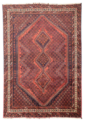 Perser Rug - Nomadic - 282 x 200 cm - light red