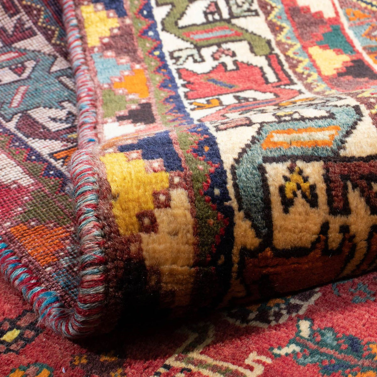 Perser Rug - Nomadic - 283 x 185 cm - red