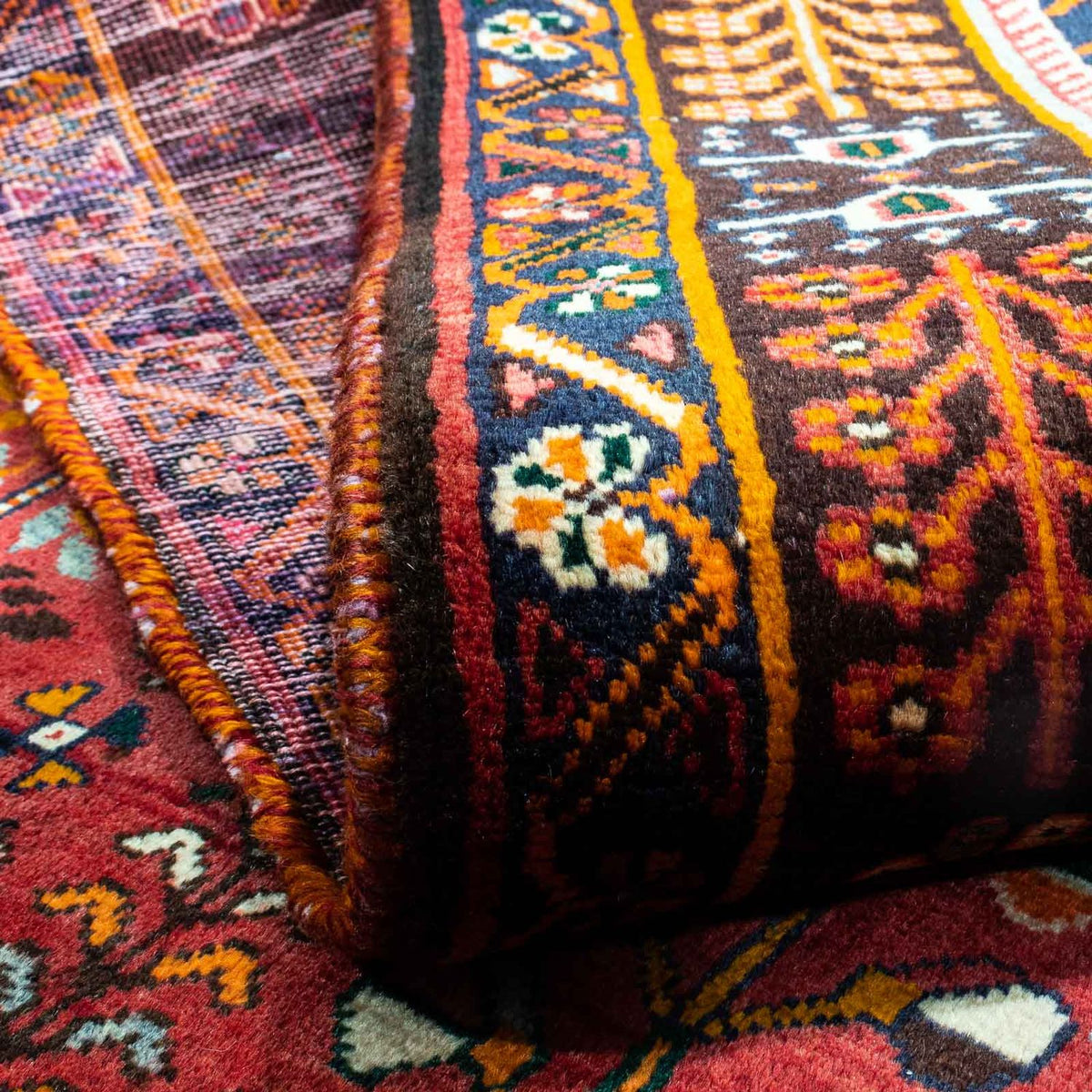 Perser Rug - Nomadic - 278 x 165 cm - dark red