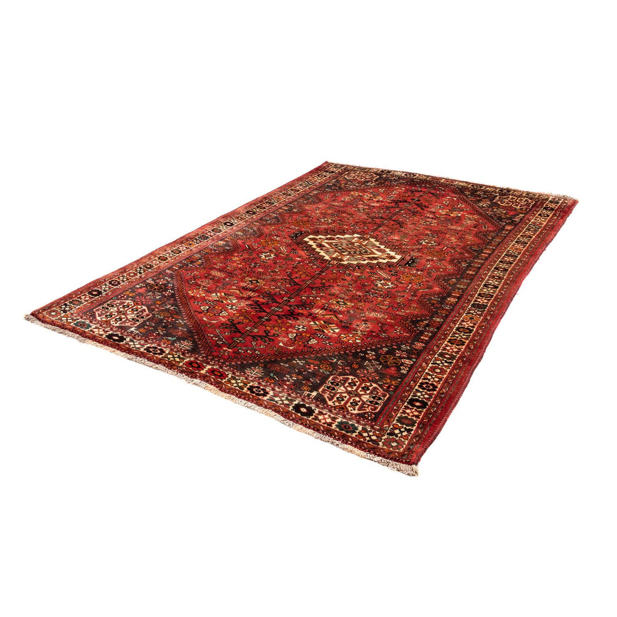 Perser Rug - Nomadic - 243 x 174 cm - dark red