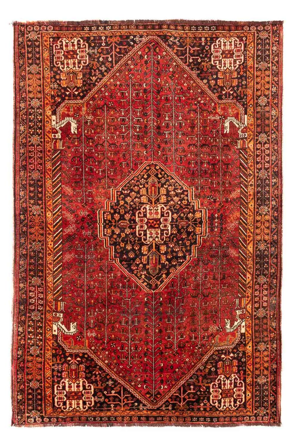Perser Rug - Nomadic - 240 x 158 cm - dark red
