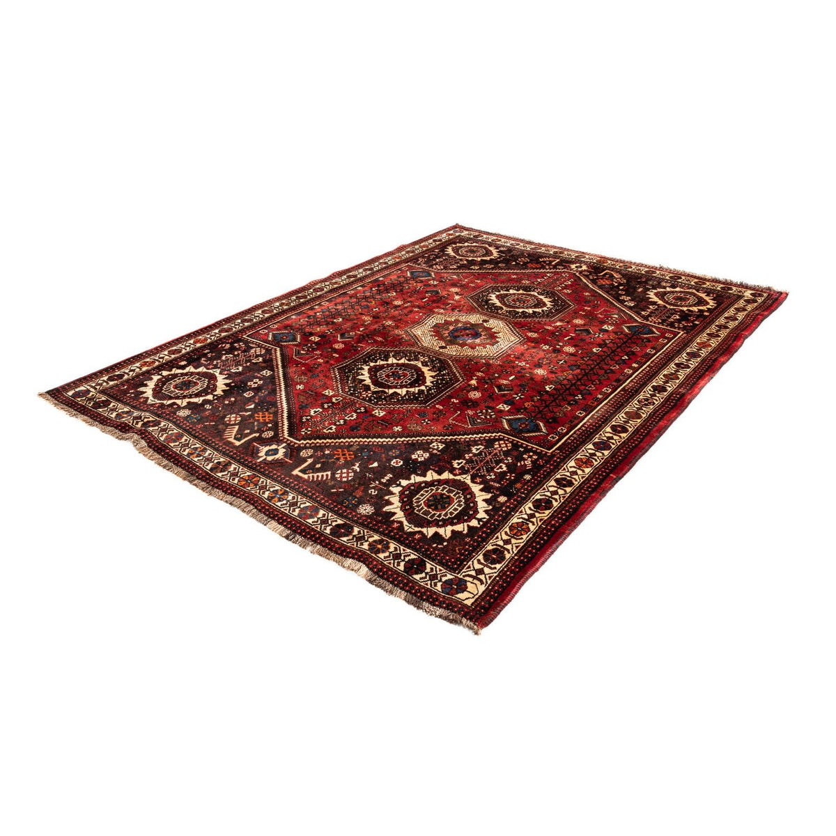 Perser Rug - Nomadic - 244 x 183 cm - dark red