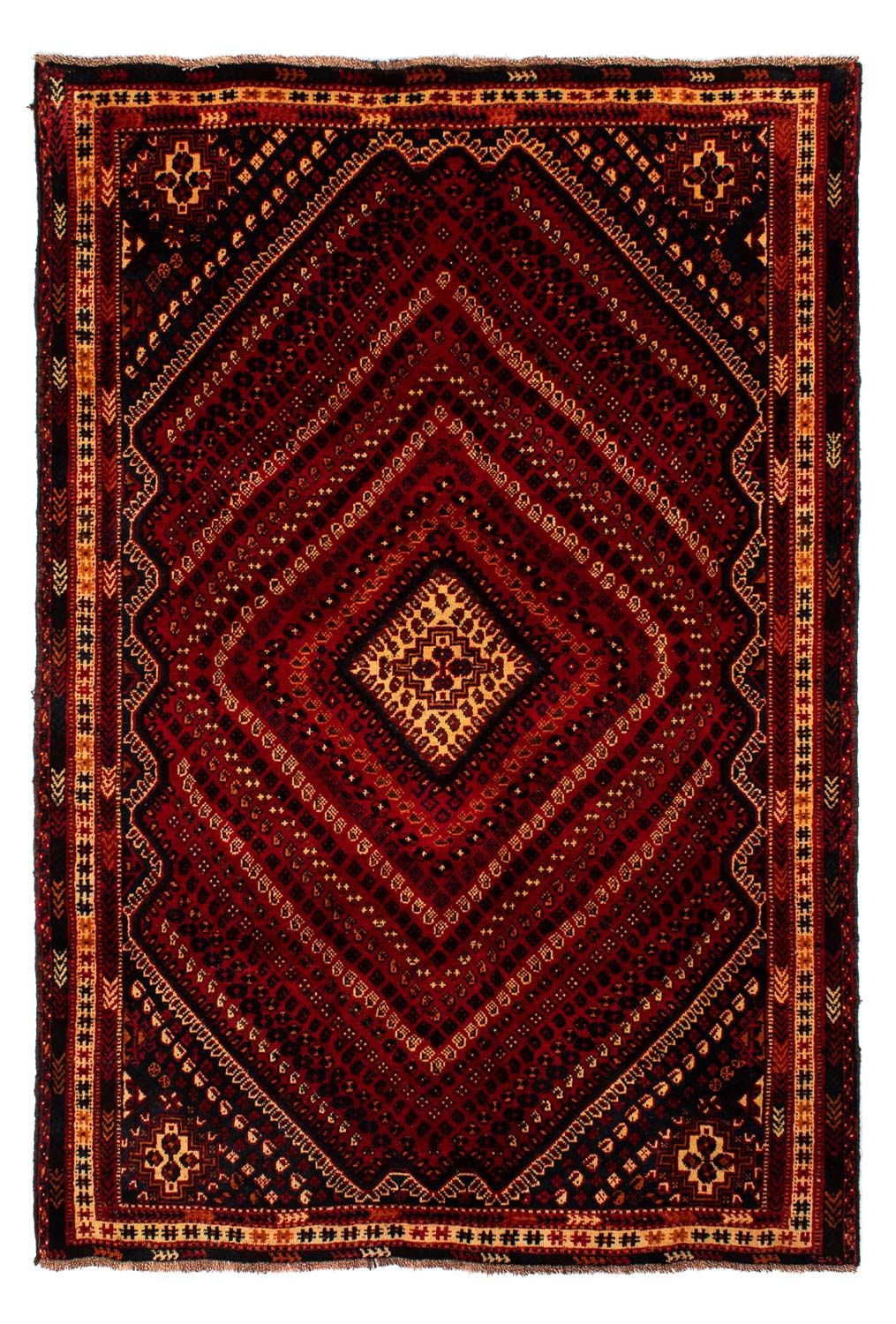 Perser Rug - Nomadic - 277 x 193 cm - dark red