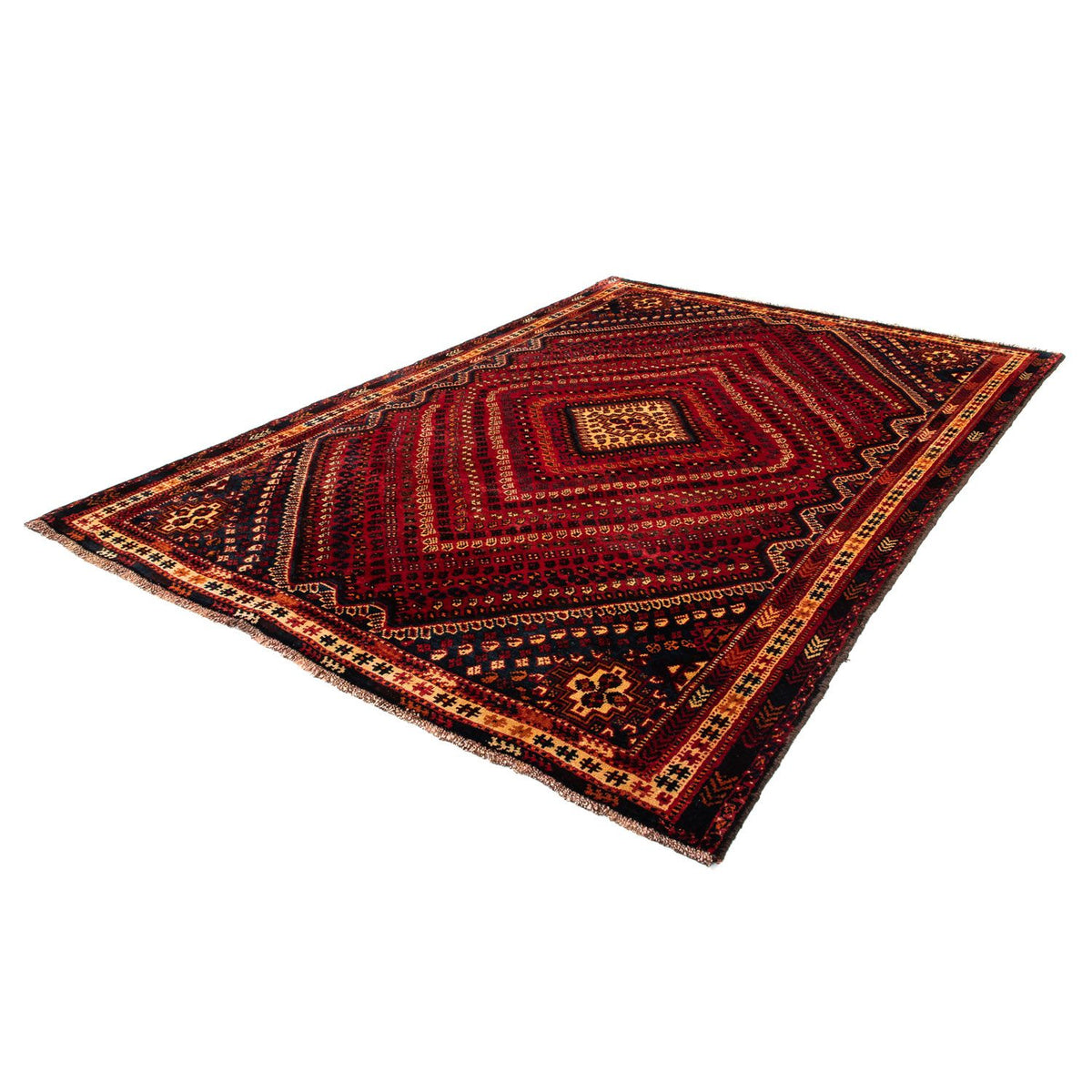 Perser Rug - Nomadic - 277 x 193 cm - dark red