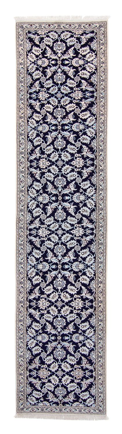 Runner Perser Rug - Nain - Royal - 367 x 75 cm - dark blue