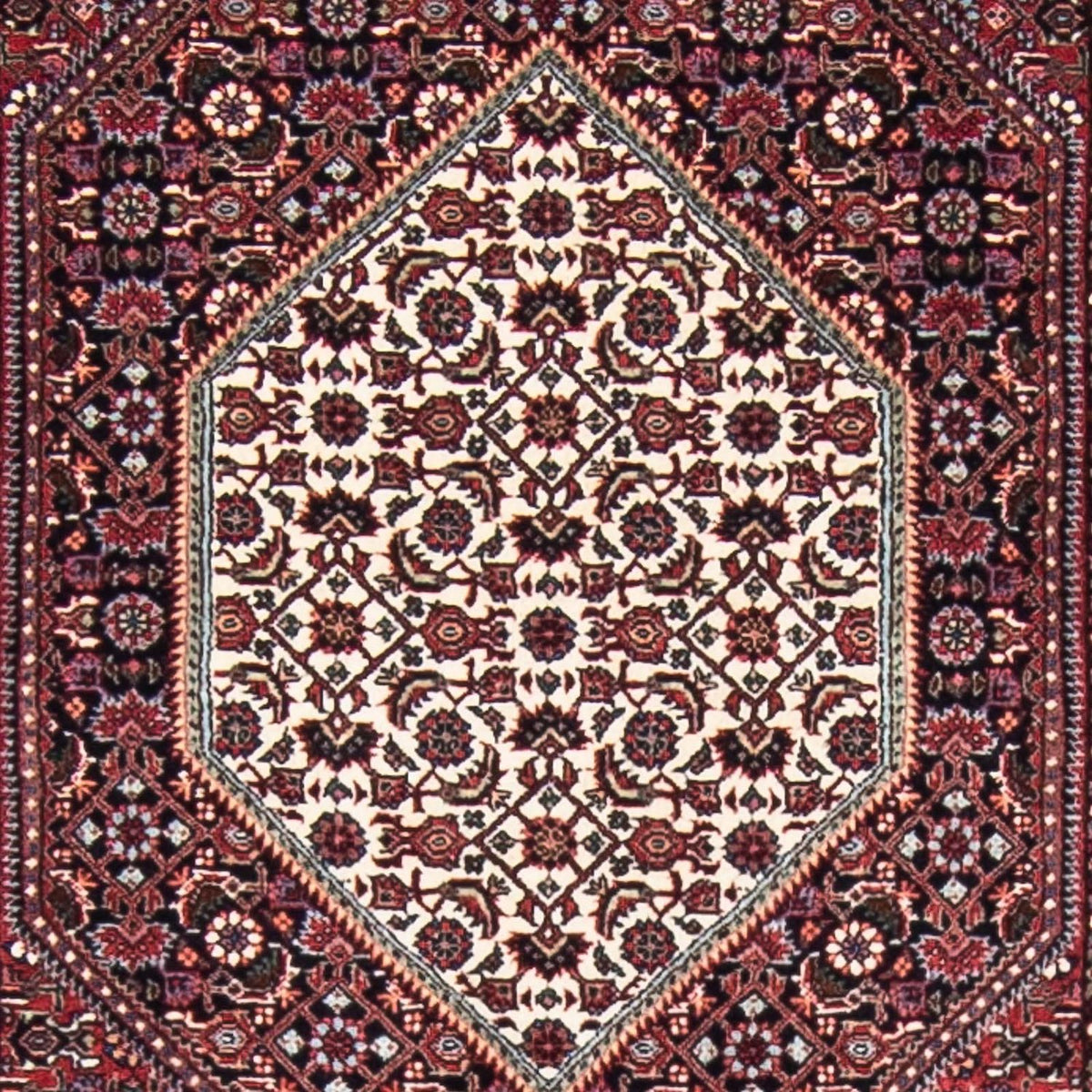 Runner Perser Rug - Bidjar - 415 x 78 cm - dark red