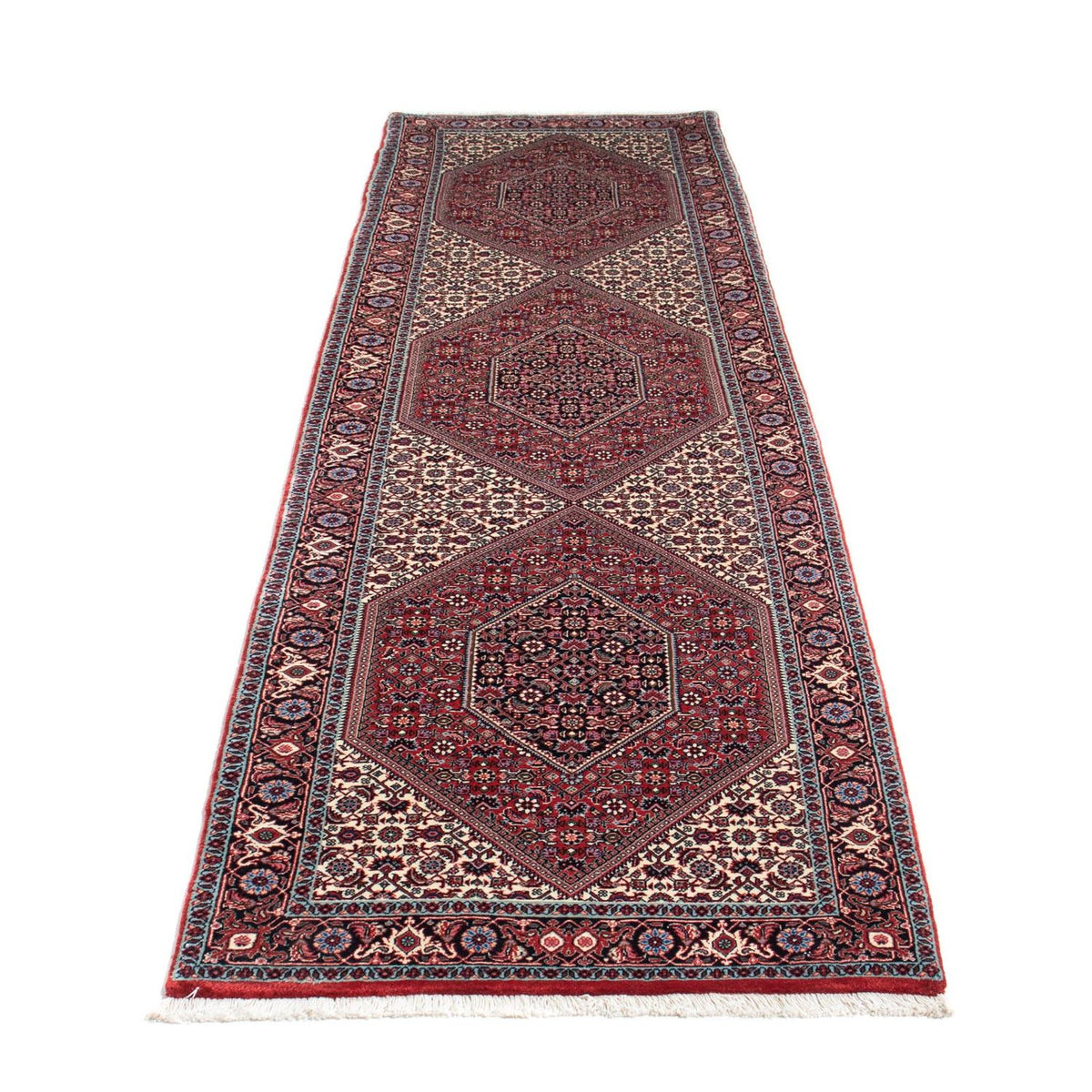 Runner Perser Rug - Bidjar - 316 x 82 cm - red