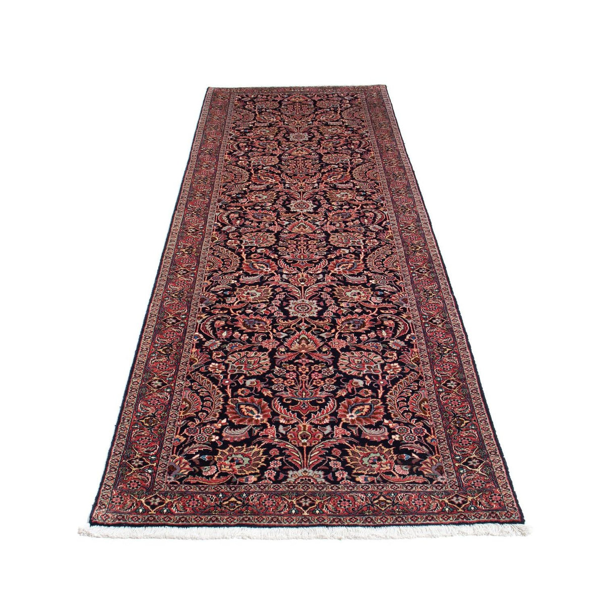 Runner Perser Rug - Bidjar - 298 x 83 cm - dark blue