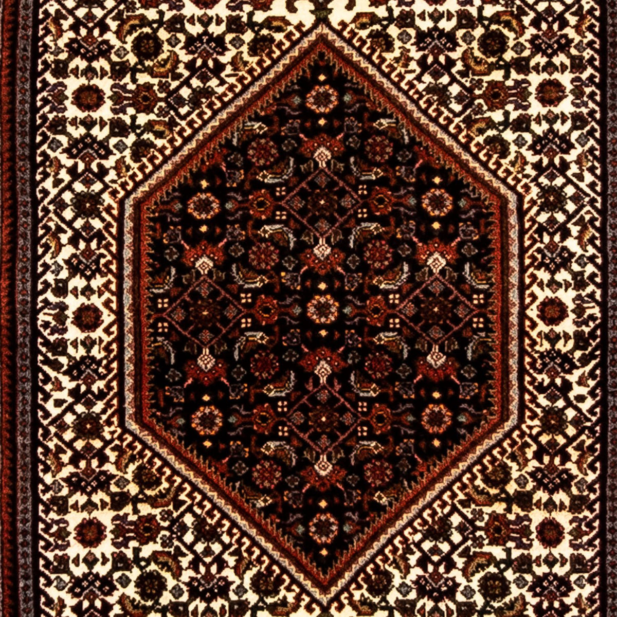 Runner Perser Rug - Bidjar - 235 x 74 cm - dark red