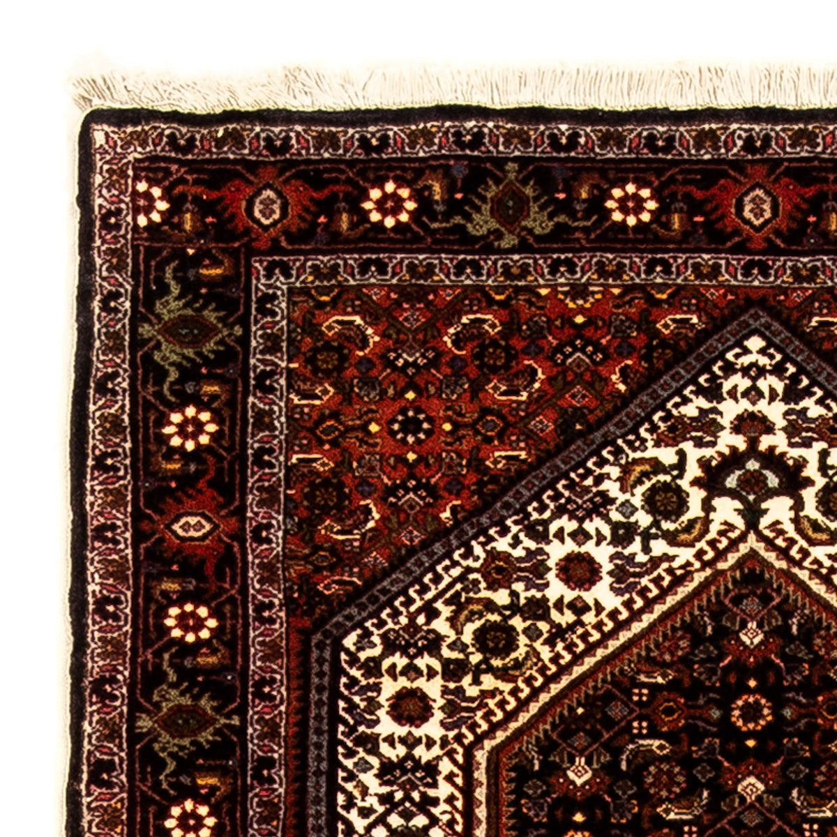 Runner Perser Rug - Bidjar - 235 x 74 cm - dark red