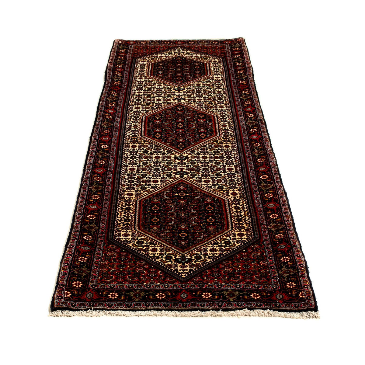 Runner Perser Rug - Bidjar - 235 x 74 cm - dark red