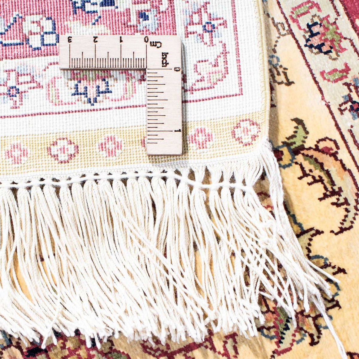 Oriental Rug - Hereke - 122 x 69 cm - dark red