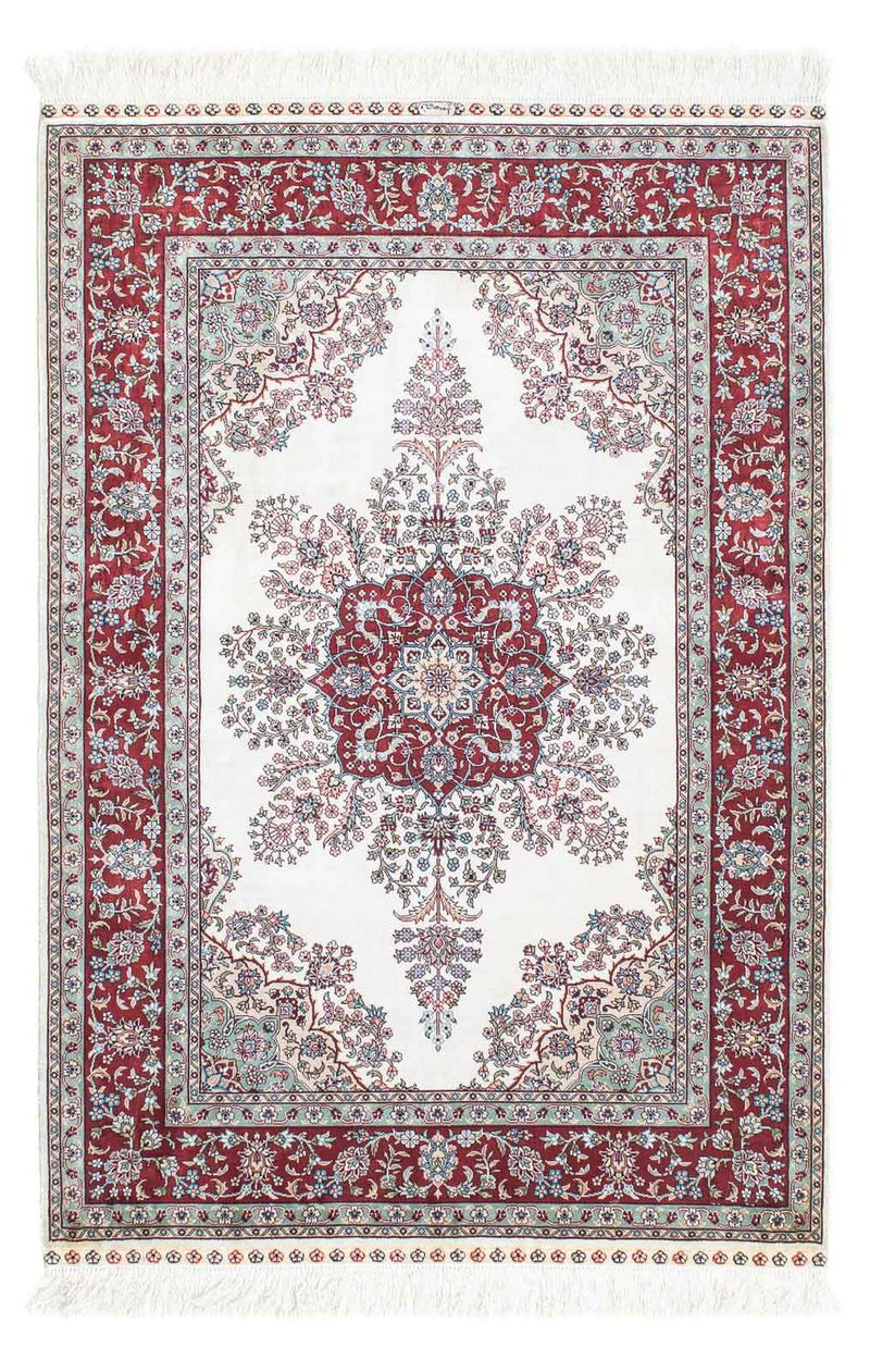 Oriental Rug - Hereke - 137 x 91 cm - dark red