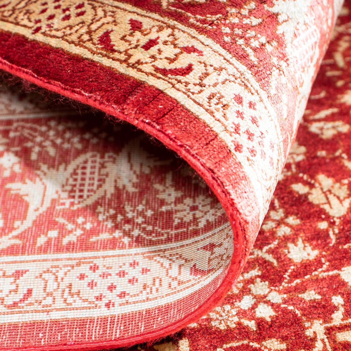 Oriental Rug - Hereke - 122 x 69 cm - dark red